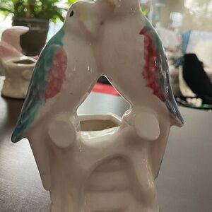Ceramic Lovebird Figurine - Multicolor